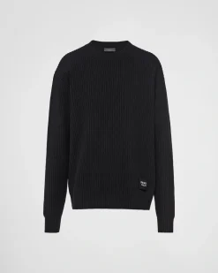 Hombre Prada TEJIDOS DE PUNTO^Jersey De Cachemir Y Lana