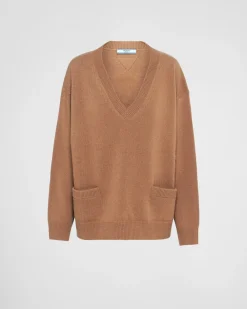 Mujer Prada TEJIDOS DE PUNTO^Jersey De Cachemir Y Lana