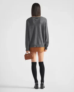 Mujer Prada TEJIDOS DE PUNTO^Jersey De Cachemir Y Lana
