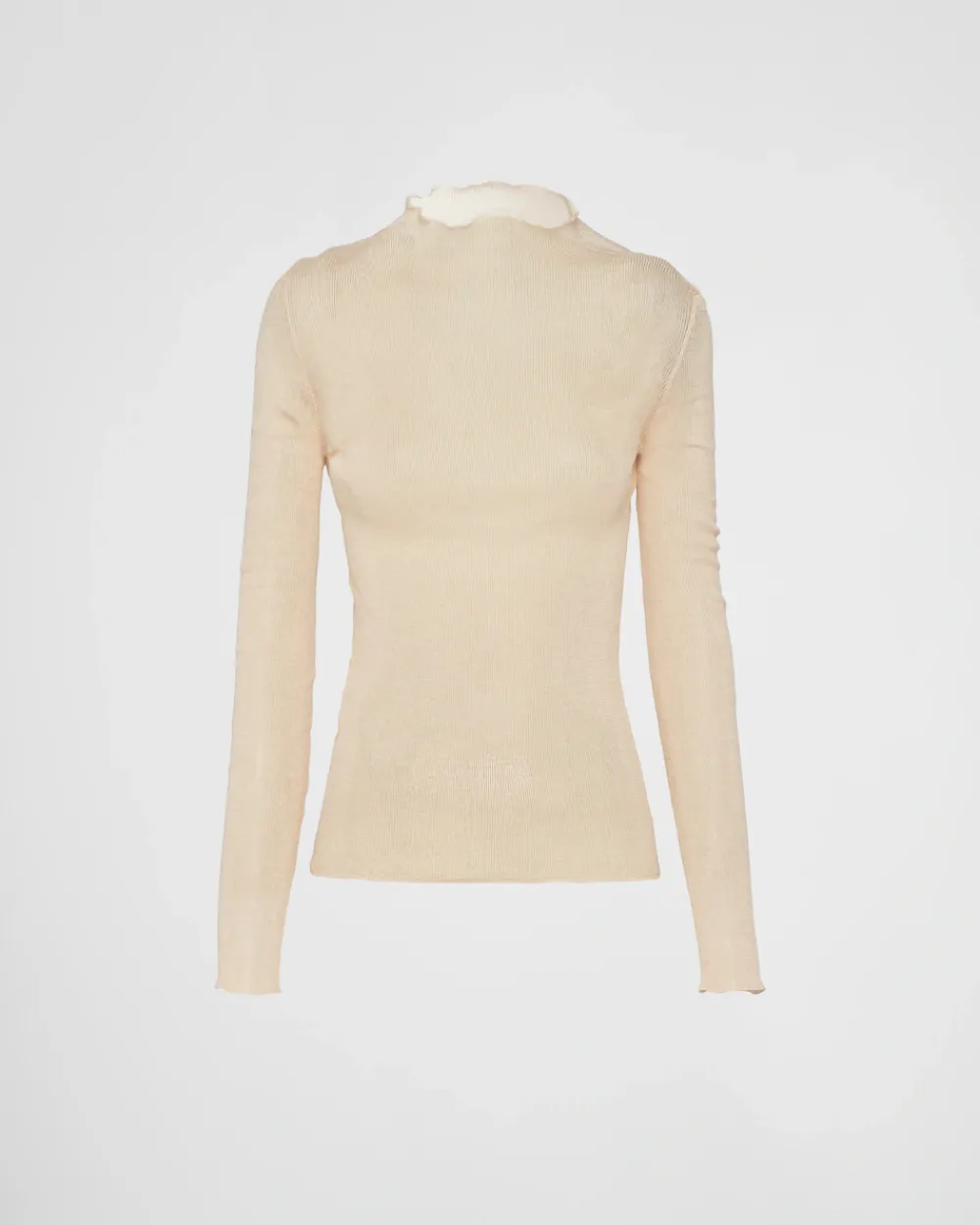Mujer Prada TEJIDOS DE PUNTO^Jersey De Cuello Alto De Algodón