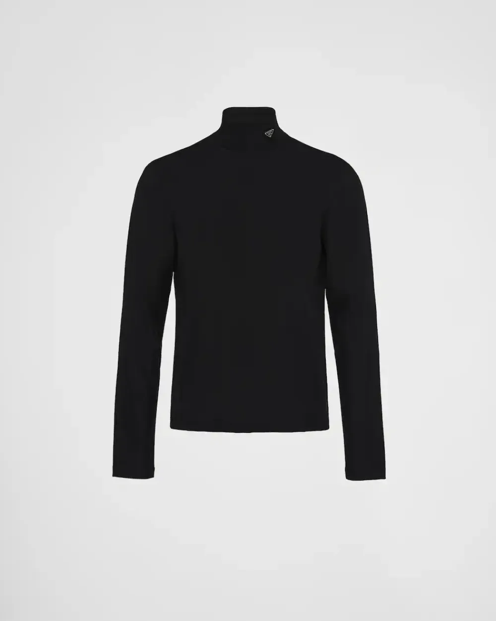 Hombre Prada CAMISETAS Y POLOS^Jersey De Cuello Alto De Algodón Elástico