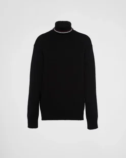 Hombre Prada TEJIDOS DE PUNTO^Jersey De Cuello Alto De Cachemir