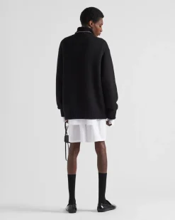 Hombre Prada TEJIDOS DE PUNTO^Jersey De Cuello Alto De Cachemir