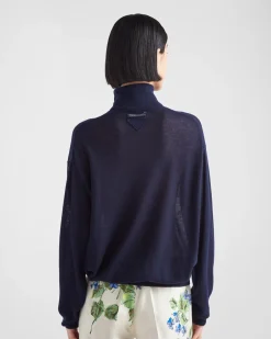 Mujer Prada TEJIDOS DE PUNTO^Jersey De Cuello Alto De Cachemir
