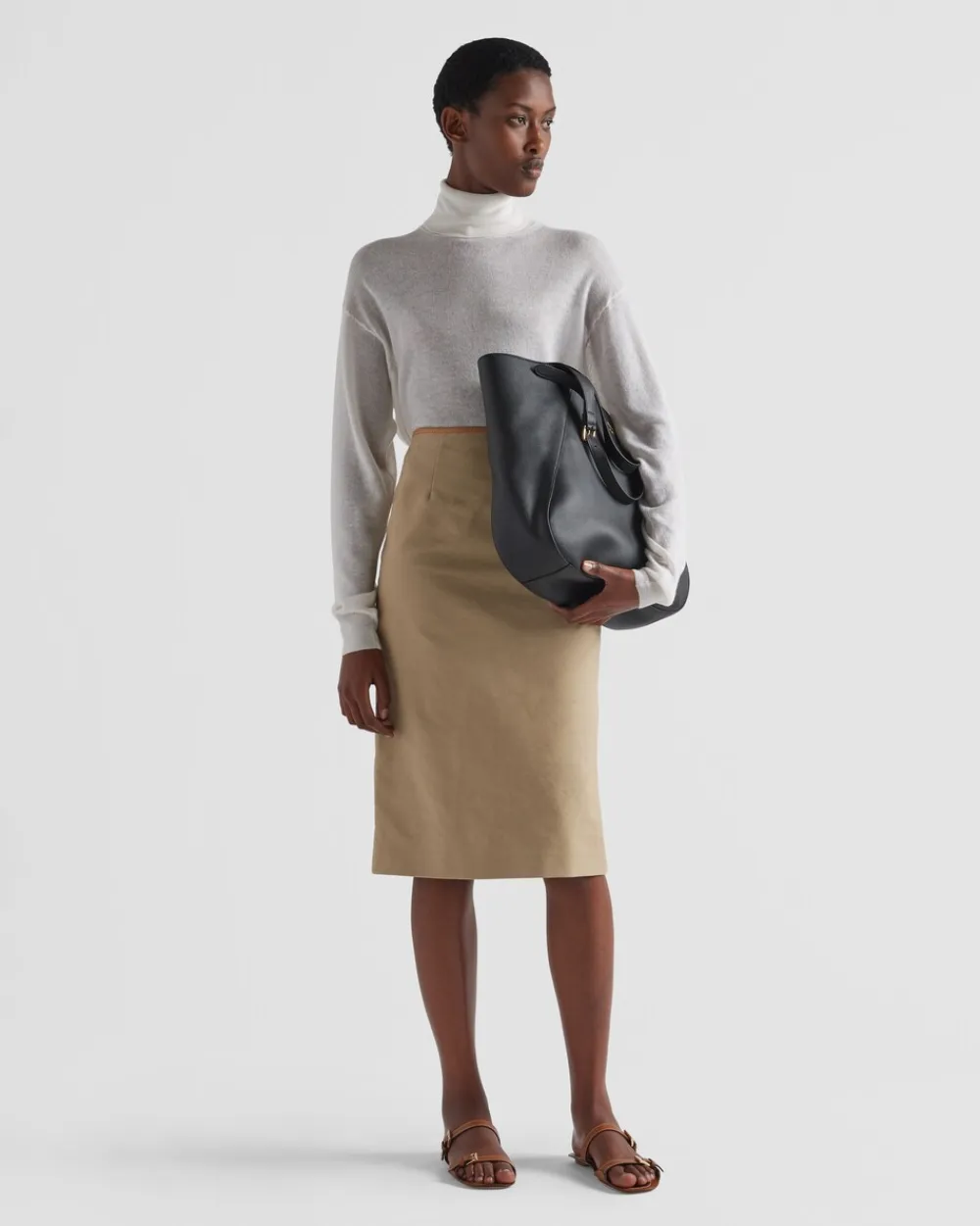 Mujer Prada TEJIDOS DE PUNTO^Jersey De Cuello Alto De Cachemir