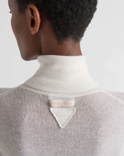 Mujer Prada TEJIDOS DE PUNTO^Jersey De Cuello Alto De Cachemir