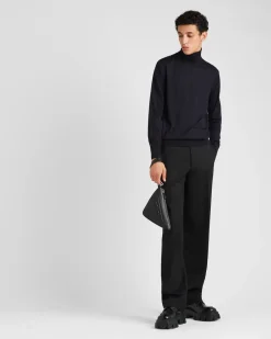 Hombre Prada TEJIDOS DE PUNTO^Jersey De Cuello Alto De Lana