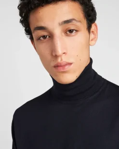 Hombre Prada TEJIDOS DE PUNTO^Jersey De Cuello Alto De Lana