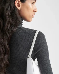 Mujer Prada TEJIDOS DE PUNTO^Jersey De Cuello Alto De Lana Superfina