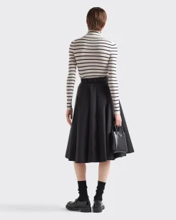 Mujer Prada TEJIDOS DE PUNTO^Jersey De Cuello Alto De Lana Superfina