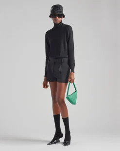 Mujer Prada TEJIDOS DE PUNTO^Jersey De Cuello Alto De Lana Superfina