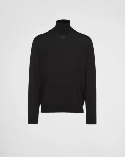 Hombre Prada TEJIDOS DE PUNTO^Jersey De Cuello Alto Superfino