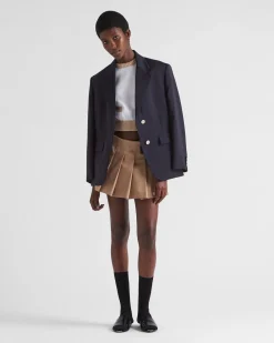 Mujer Prada TEJIDOS DE PUNTO^Jersey De Cuello Redondo De Algodón