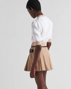 Mujer Prada TEJIDOS DE PUNTO^Jersey De Cuello Redondo De Algodón