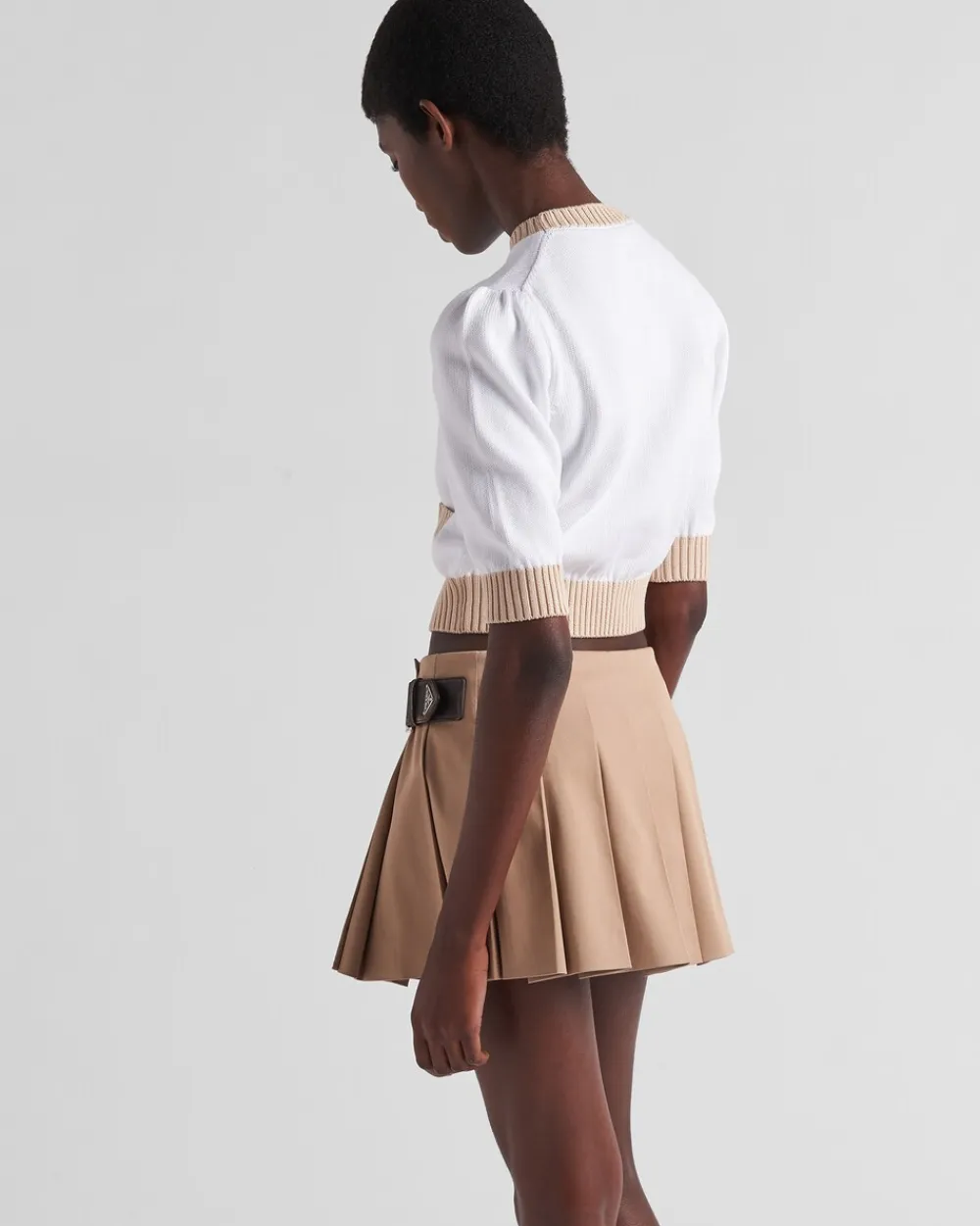 Mujer Prada TEJIDOS DE PUNTO^Jersey De Cuello Redondo De Algodón