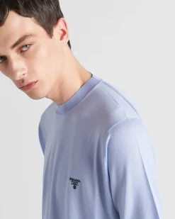 Hombre Prada TEJIDOS DE PUNTO^Jersey De Cuello Redondo De Lana Superfina