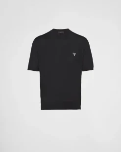 Hombre Prada TEJIDOS DE PUNTO^Jersey De Cuello Redondo De Lana Superfina
