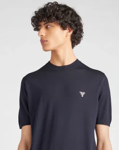 Hombre Prada TEJIDOS DE PUNTO^Jersey De Cuello Redondo De Lana Superfina