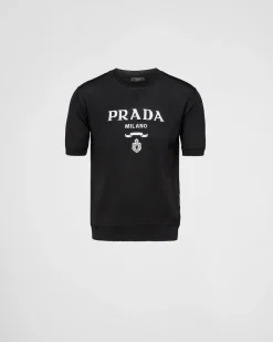 Hombre Prada TEJIDOS DE PUNTO^Jersey De Cuello Redondo De Lana Superfina