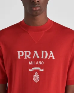 Hombre Prada TEJIDOS DE PUNTO^Jersey De Cuello Redondo De Lana Superfina
