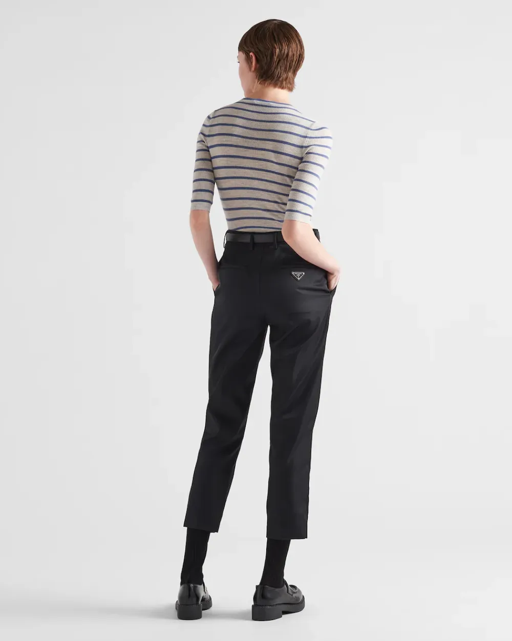 Mujer Prada TEJIDOS DE PUNTO^Jersey De Cuello Redondo De Lana Superfina