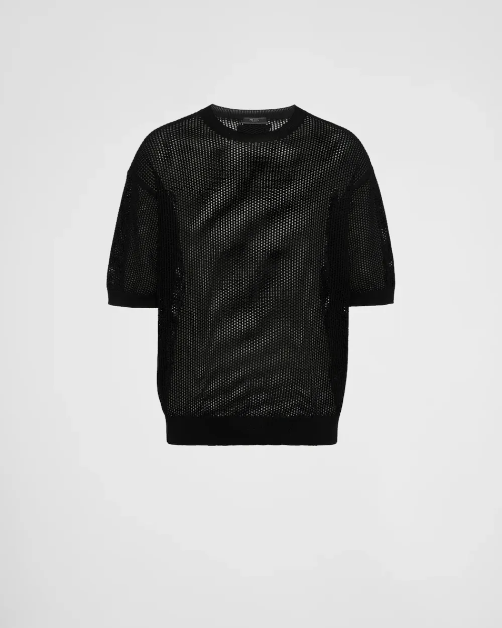 Hombre Prada TEJIDOS DE PUNTO^Jersey De Cuello Redondo De Seda Y Algodón