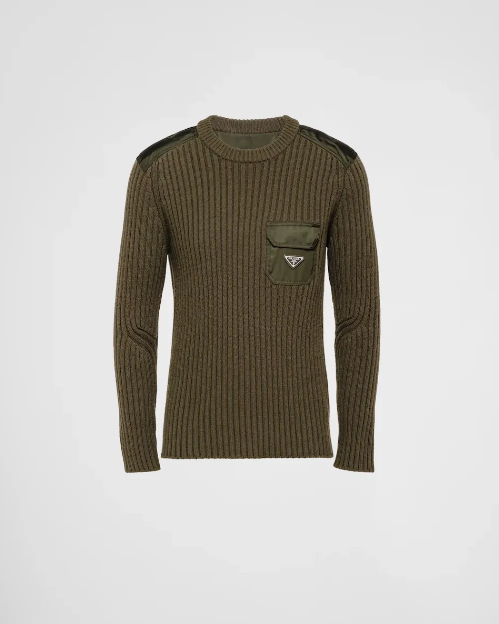 Hombre Prada TEJIDOS DE PUNTO^Jersey De Lana Y Cachemir Con Cuello Redondo