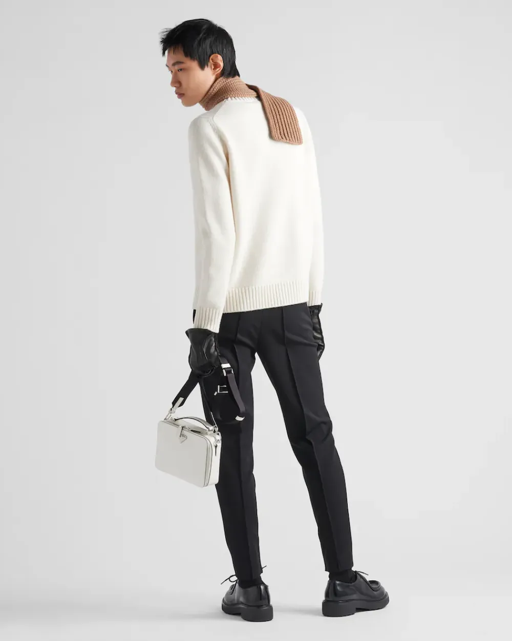 Hombre Prada TEJIDOS DE PUNTO^Jersey De Lana Y Cachemir Con Cuello Redondo