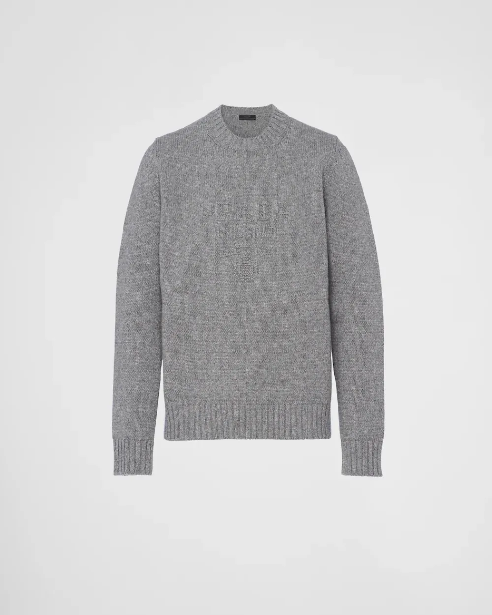 Hombre Prada TEJIDOS DE PUNTO^Jersey De Lana Y Cachemir Con Cuello Redondo