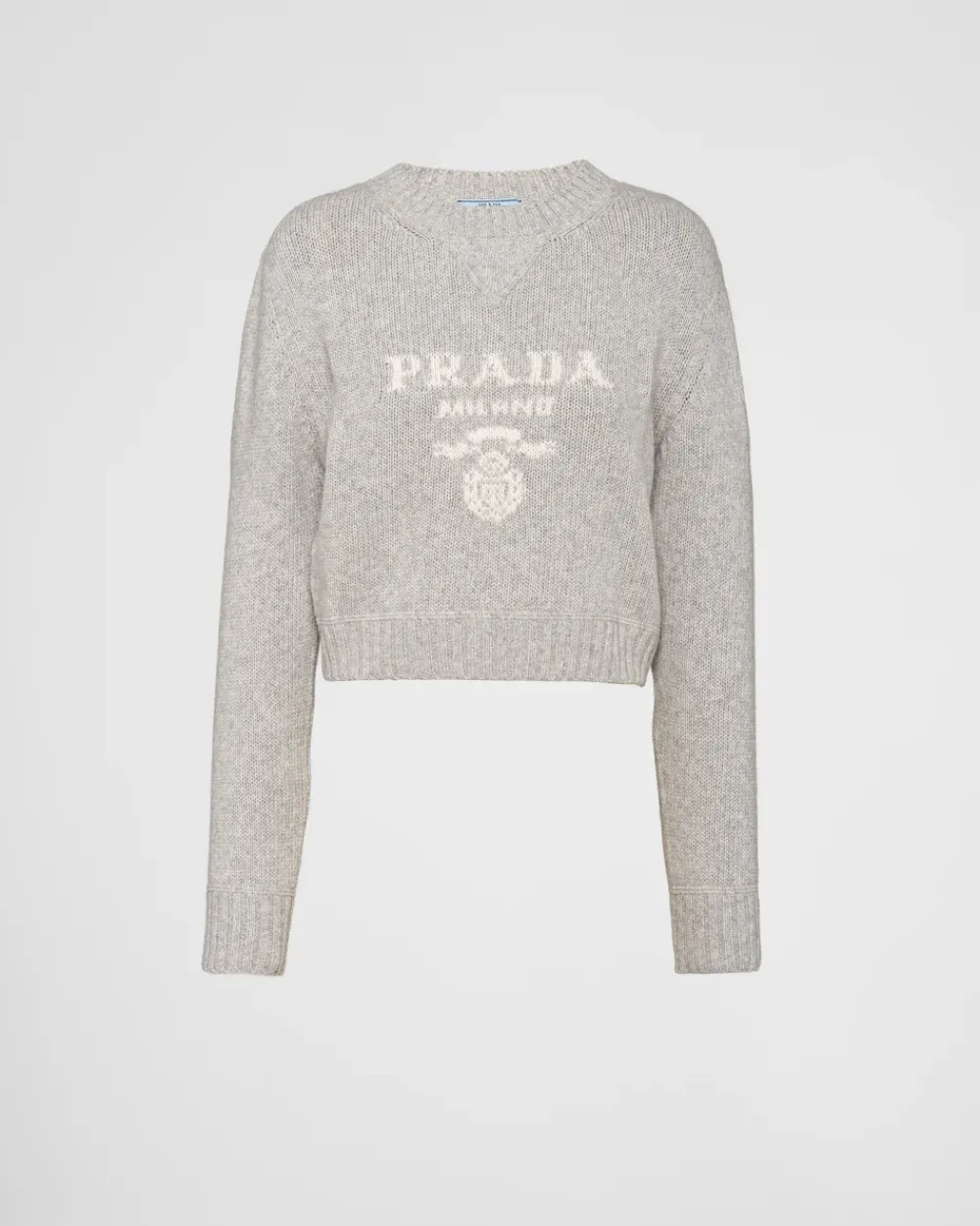 Mujer Prada TEJIDOS DE PUNTO^Jersey De Lana Y Cachemir Con Cuello Redondo