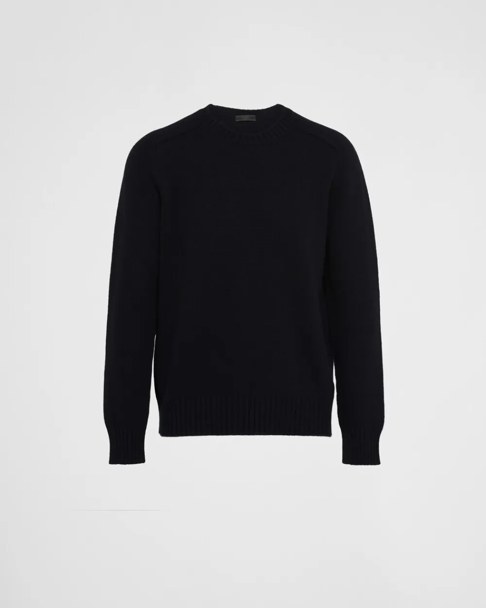 Hombre Prada TEJIDOS DE PUNTO^Jersey De Lana Y Cachemir Con Cuello Redondo