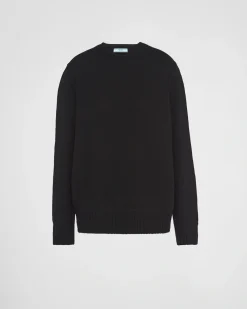 Mujer Prada TEJIDOS DE PUNTO^Jersey De Lana Y Cachemir Con Cuello Redondo