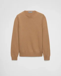 Mujer Prada TEJIDOS DE PUNTO^Jersey De Lana Y Cachemir Con Cuello Redondo