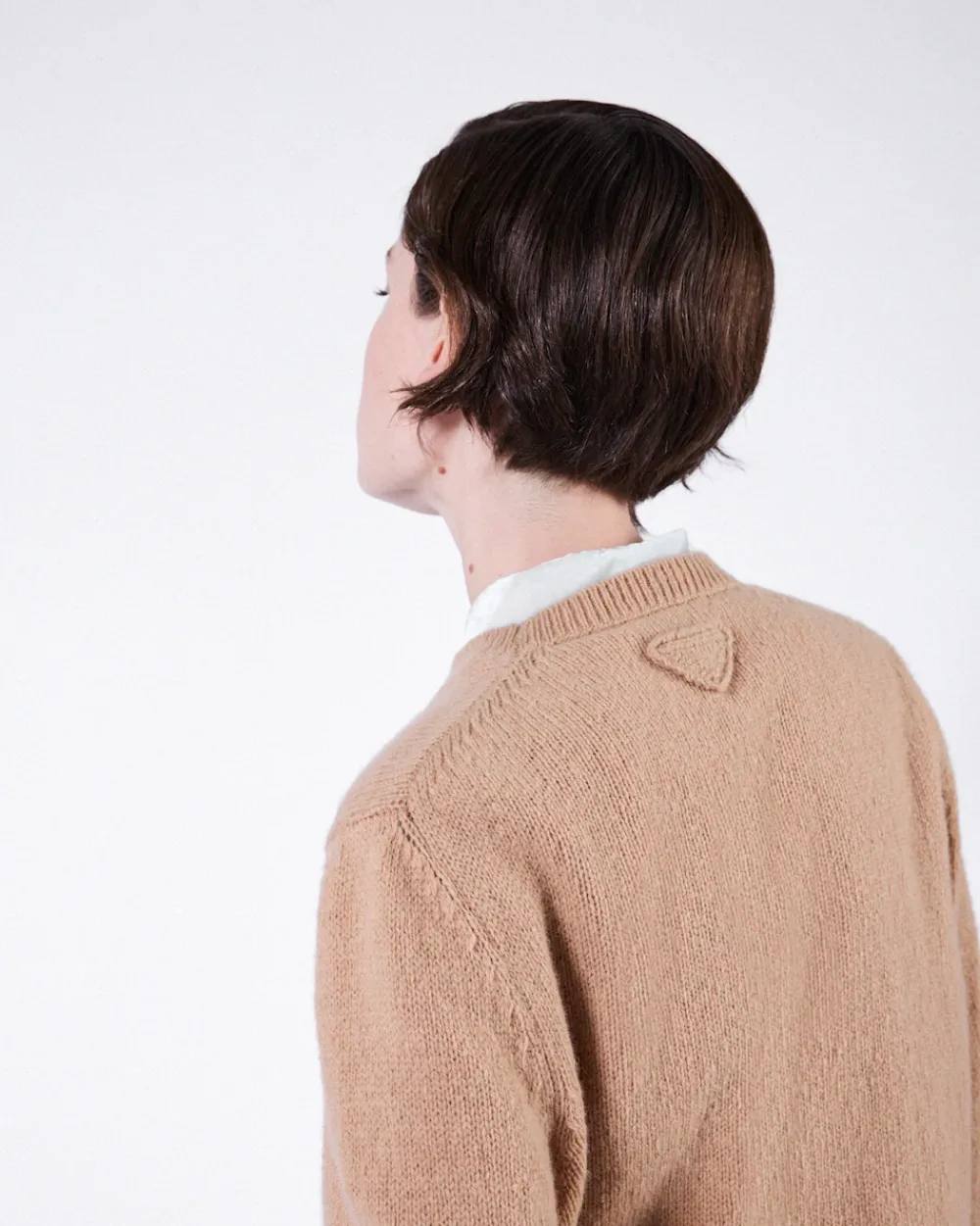 Mujer Prada TEJIDOS DE PUNTO^Jersey De Lana Y Cachemir Con Cuello Redondo