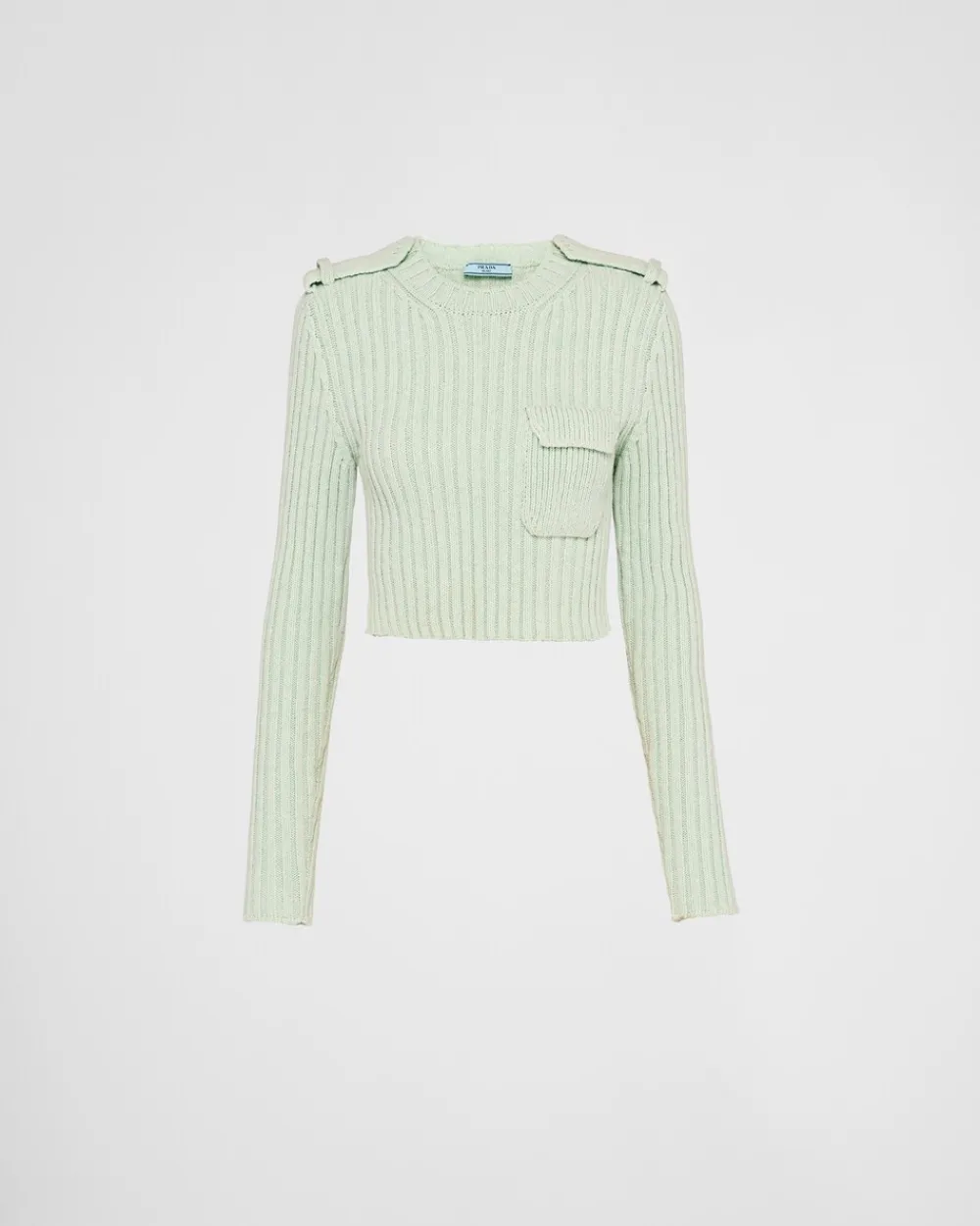 Mujer Prada TEJIDOS DE PUNTO^Jersey De Lana Y Cachemir Con Cuello Redondo