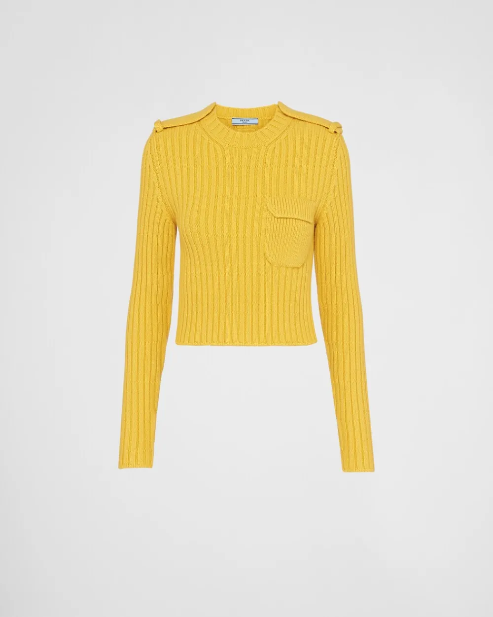 Mujer Prada TEJIDOS DE PUNTO^Jersey De Lana Y Cachemir Con Cuello Redondo