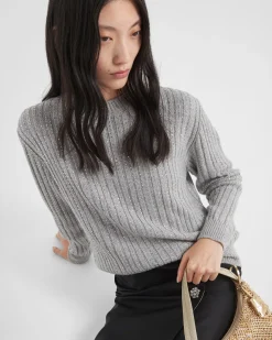 Mujer Prada TEJIDOS DE PUNTO^Jersey De Lana Y Cachemir Con Pedrería