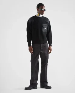 Hombre Prada TEJIDOS DE PUNTO^Jersey De Lana Y Re-nylon