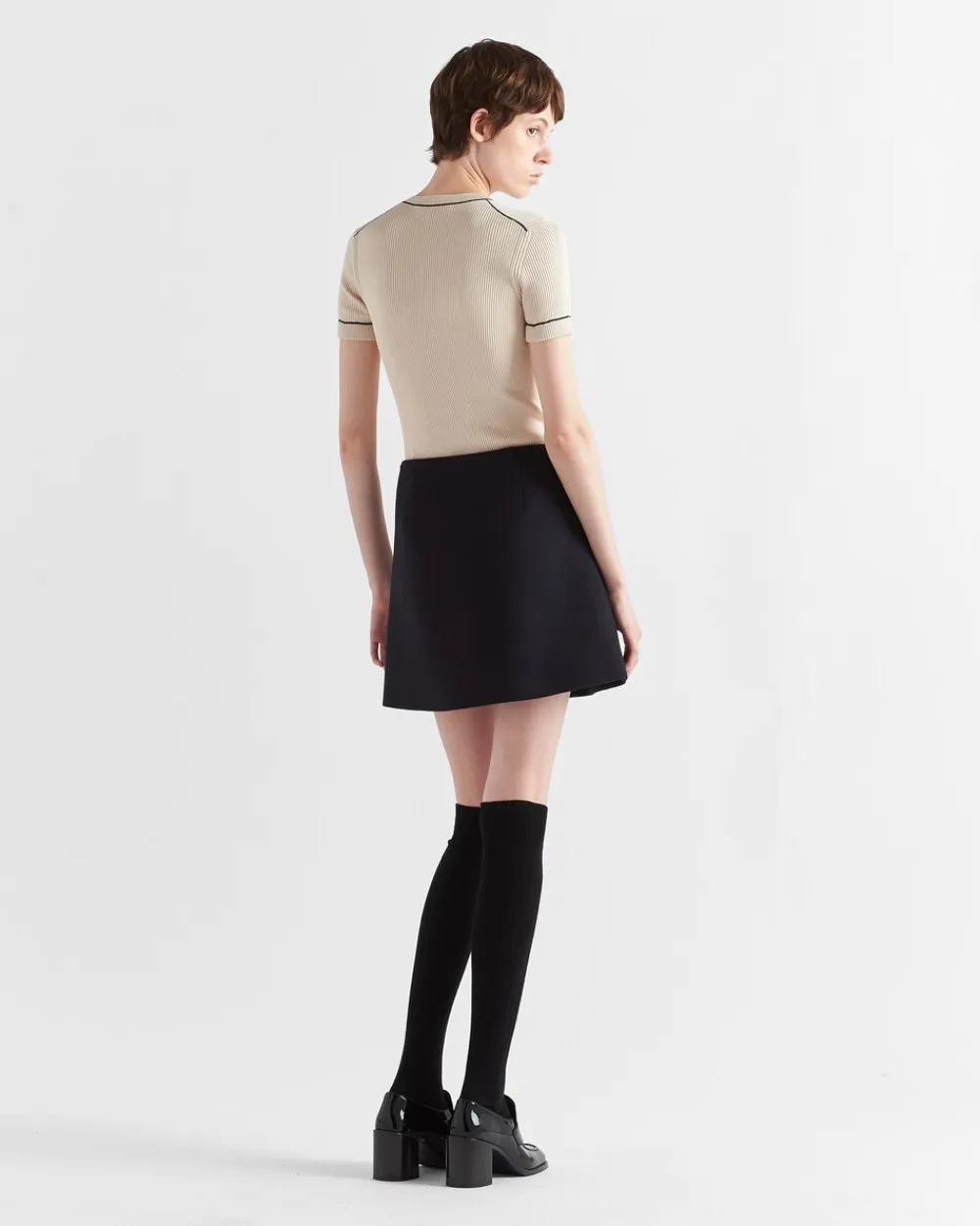 Mujer Prada TEJIDOS DE PUNTO^Jersey De Manga Corta De Seda