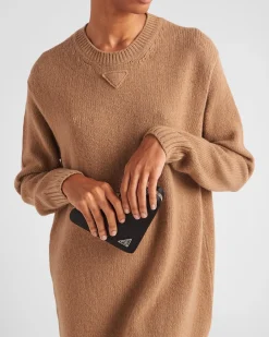 Mujer Prada TEJIDOS DE PUNTO^Jersey Holgado De Lana Y Cachemir