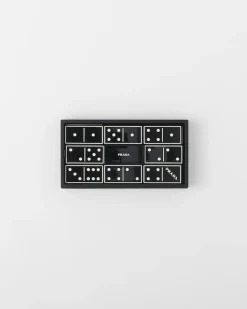 Mujer/Hombre Prada JUEGOS|JUEGOS Y ACCESORIOS PARA EL HOGAR^Juego De Dominó En Piel Saffiano