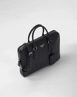 Mujer/Hombre Prada MALETAS|MALETAS^Leather Briefcase