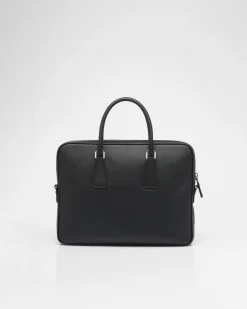Mujer/Hombre Prada MALETAS|MALETAS^Leather Briefcase