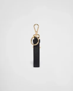 Mujer Prada ACCESORIOS TECNOLÓGICOS Y LLAVEROS^Llavero De Piel Saffiano