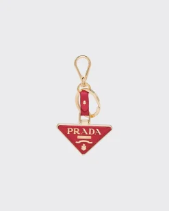 Mujer Prada ACCESORIOS TECNOLÓGICOS Y LLAVEROS^Llavero De Piel Saffiano