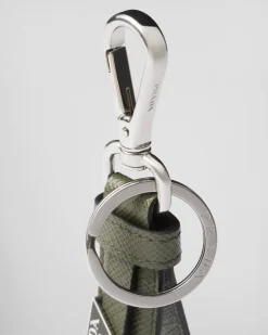 Hombre Prada ACCESORIOS TECNOLÓGICOS Y LLAVEROS^Llavero De Piel Saffiano