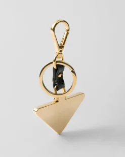 Mujer Prada ACCESORIOS TECNOLÓGICOS Y LLAVEROS^Llavero De Piel Saffiano