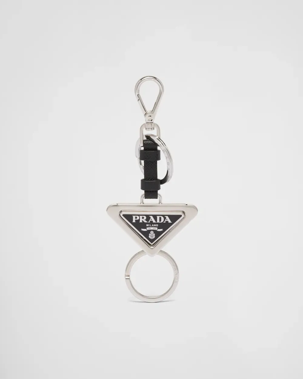 Mujer Prada ACCESORIOS TECNOLÓGICOS Y LLAVEROS^Llavero De Piel Y Metal Divisible
