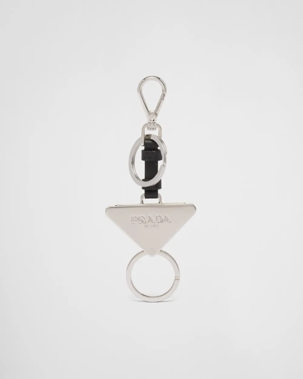 Mujer Prada ACCESORIOS TECNOLÓGICOS Y LLAVEROS^Llavero De Piel Y Metal Divisible