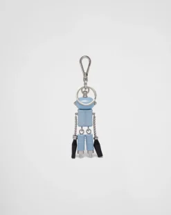 Hombre Prada ACCESORIOS TECNOLÓGICOS Y LLAVEROS^Llavero De Robot En Piel Saffiano